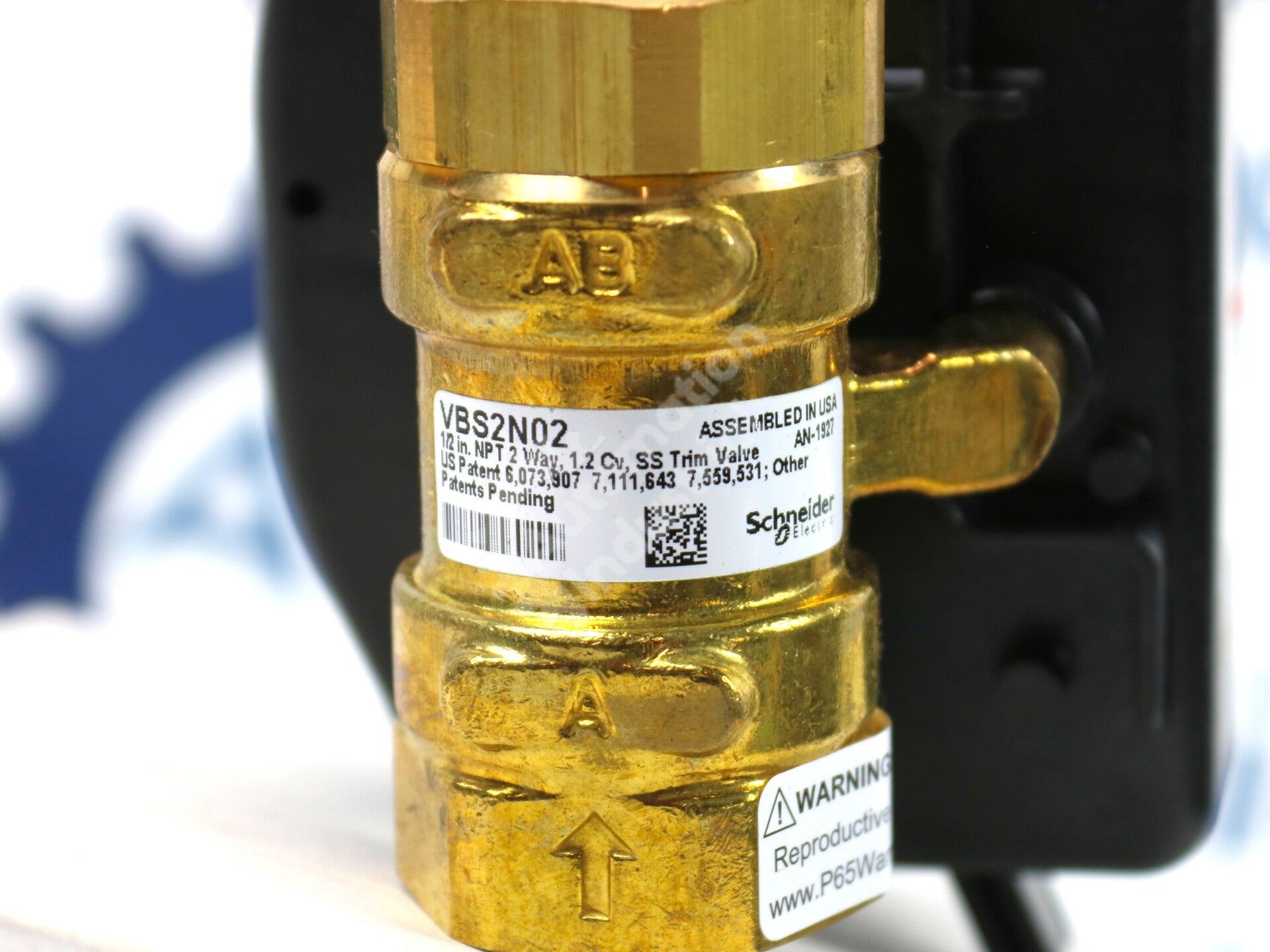 VBS2N02+M313A00 By Schneider Electric 1.2 Cv Ball Valve Actuator NSFP