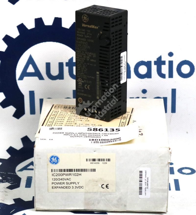 IC200PWR102 By GE IC200PWR102H Power Supply Module New Surplus Factory Package