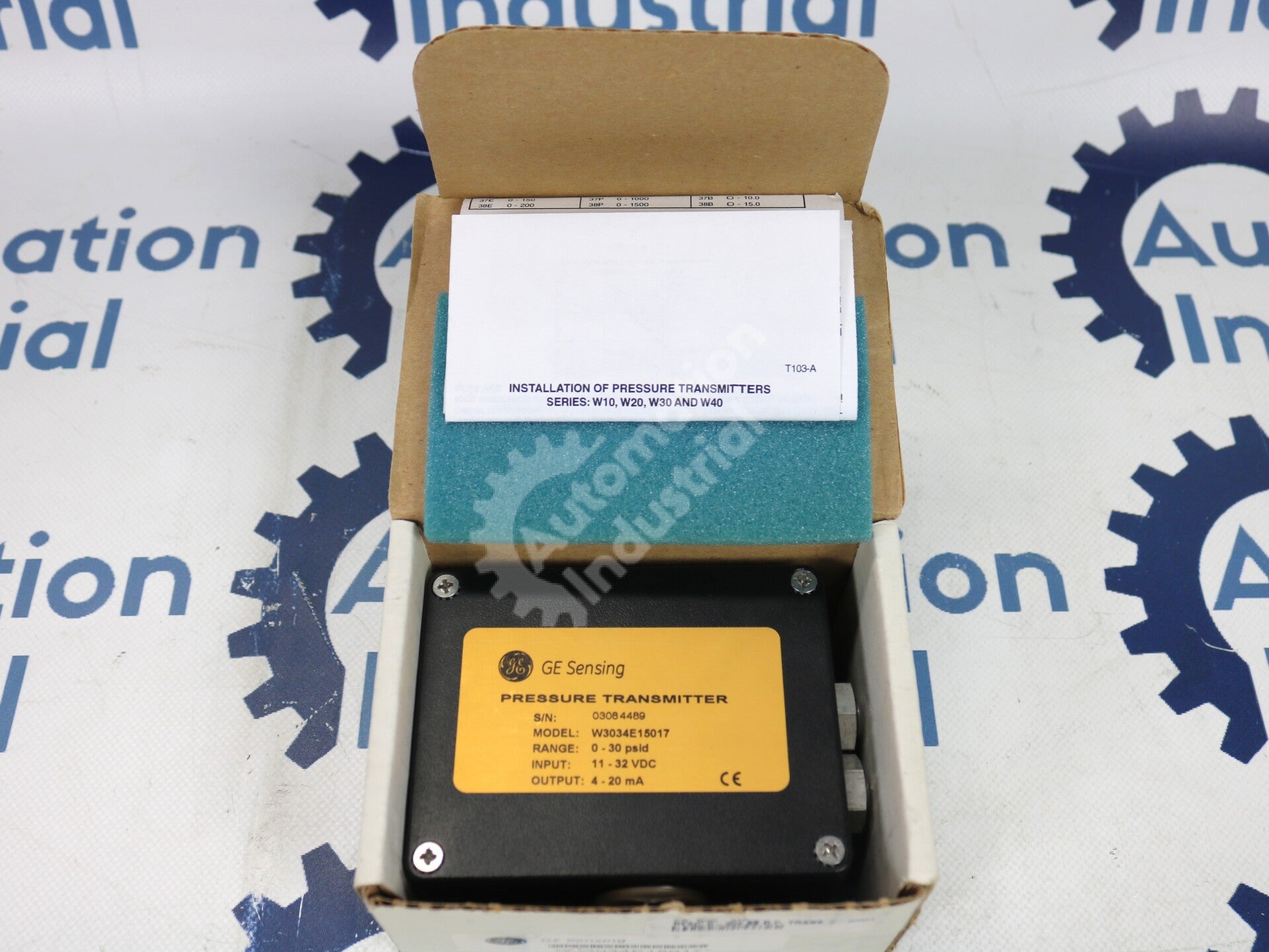 W3034E15017 By General Electric W30-34E Differential Pressure Transmitter NSFP
