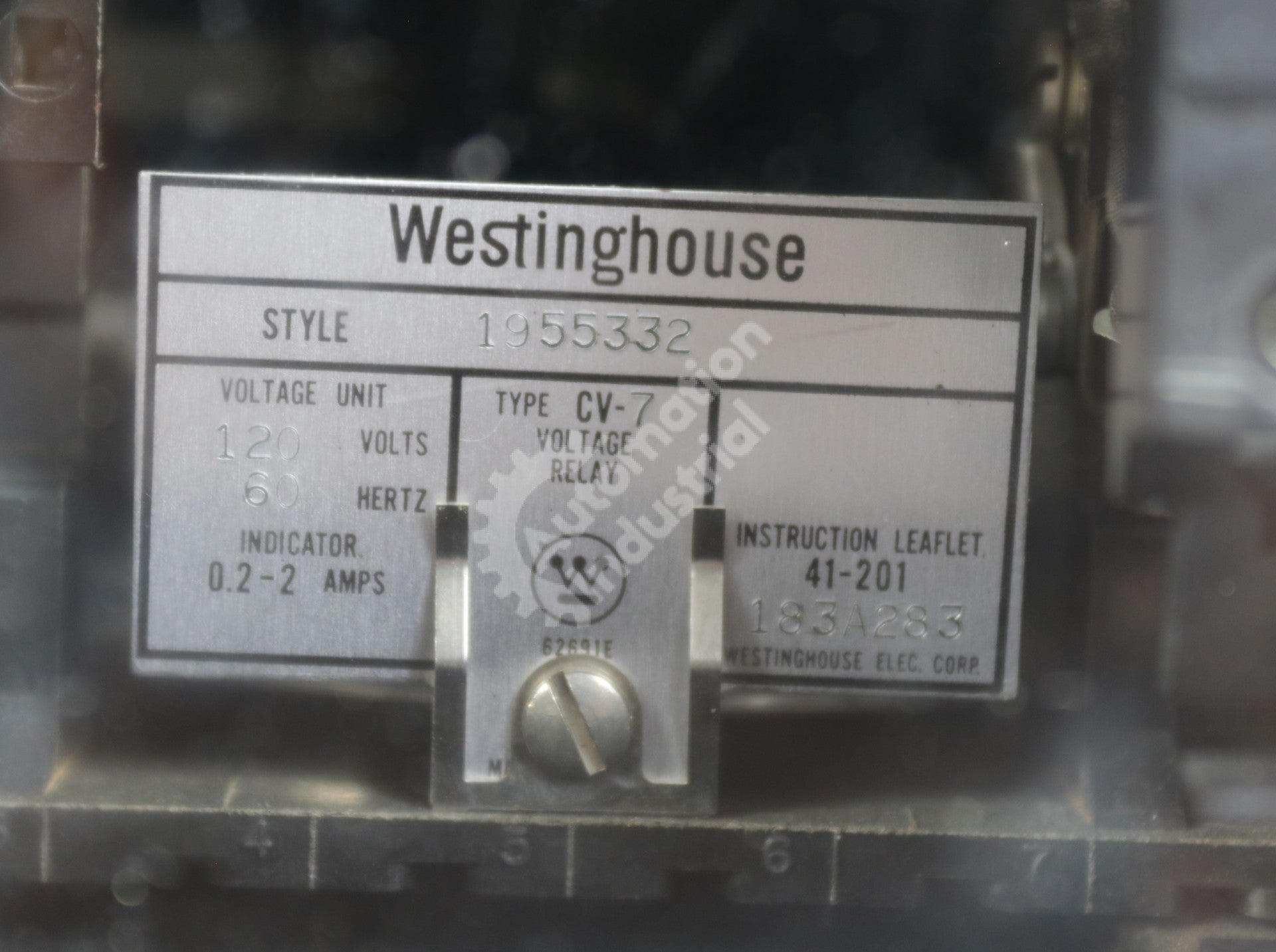 1955332 by Westinghouse CV Voltage Relay CV-7 Relays