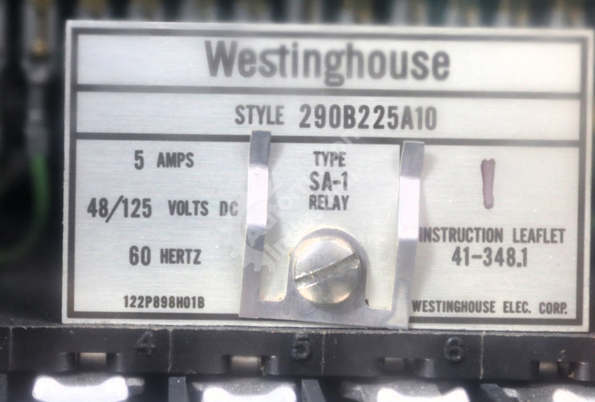 290B225A10 by Westinghouse High Speed Differential Relay SA-1 Type Relays