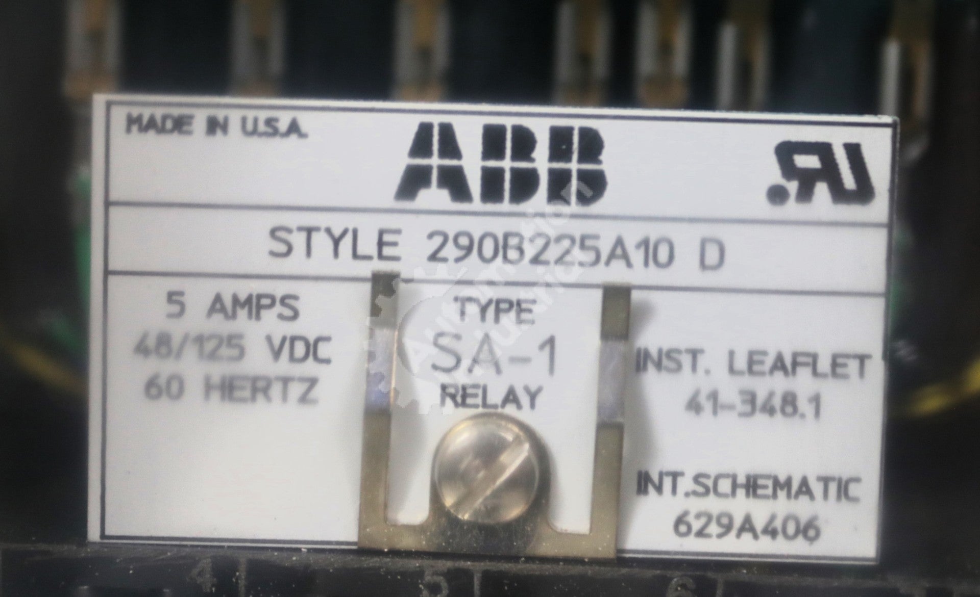 290B225A10D by Westinghouse High Speed Differential Relay SA-1 Type Relays