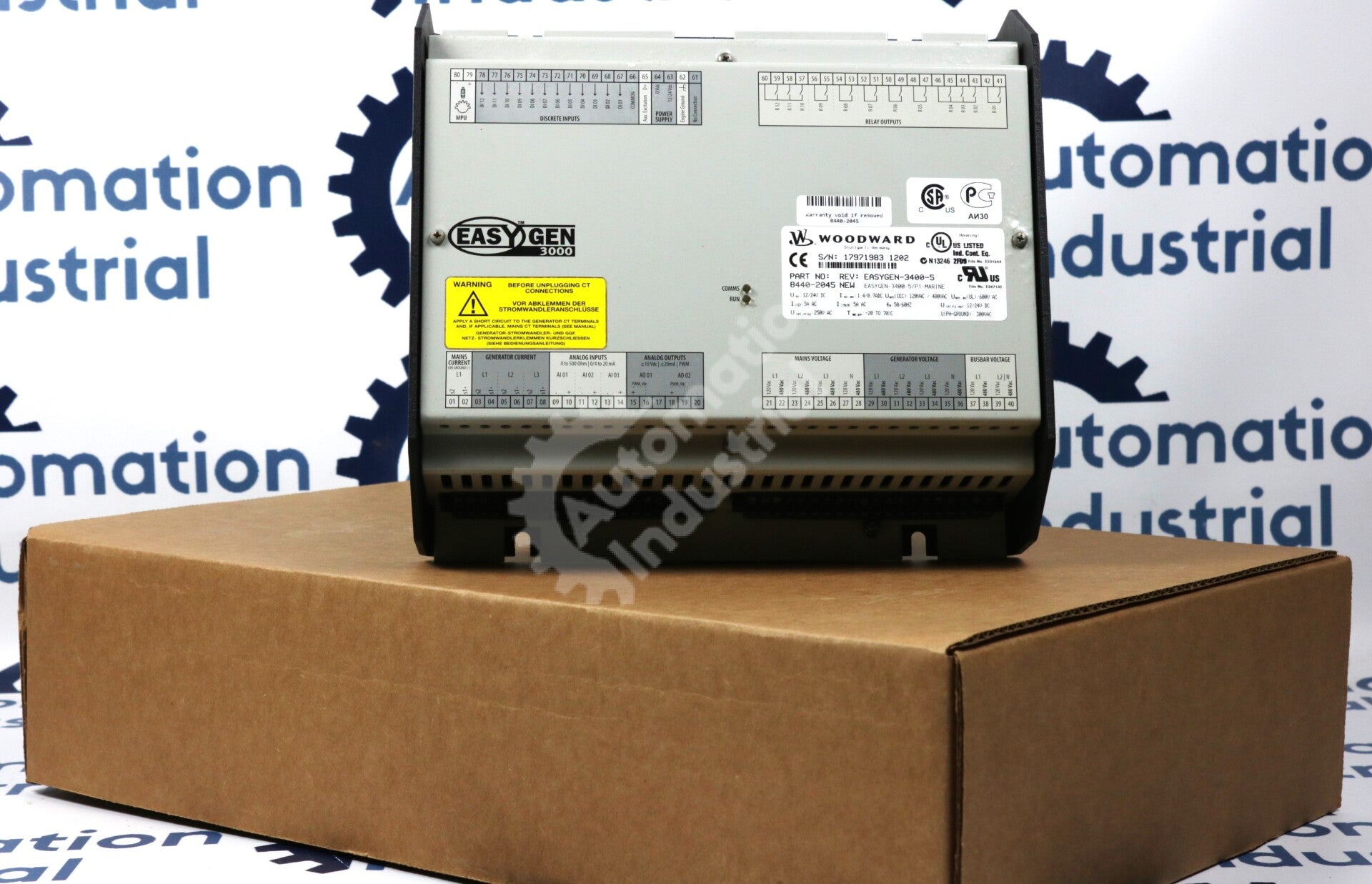 8440-2045  By Woodward EASYGEN-3400-5 Genset Controller Generator Control System