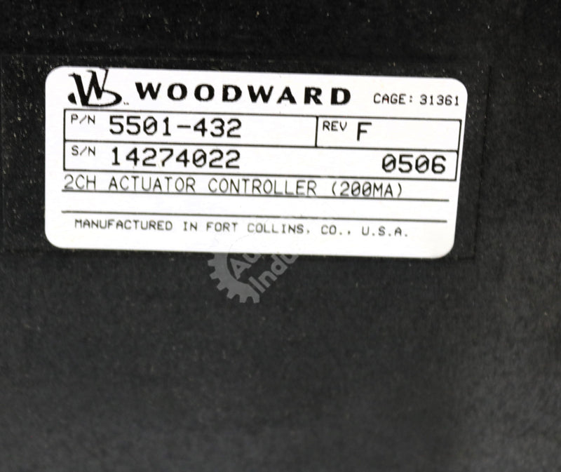 5501-432 by Woodward Actuator Controller NetCon Actuator Series