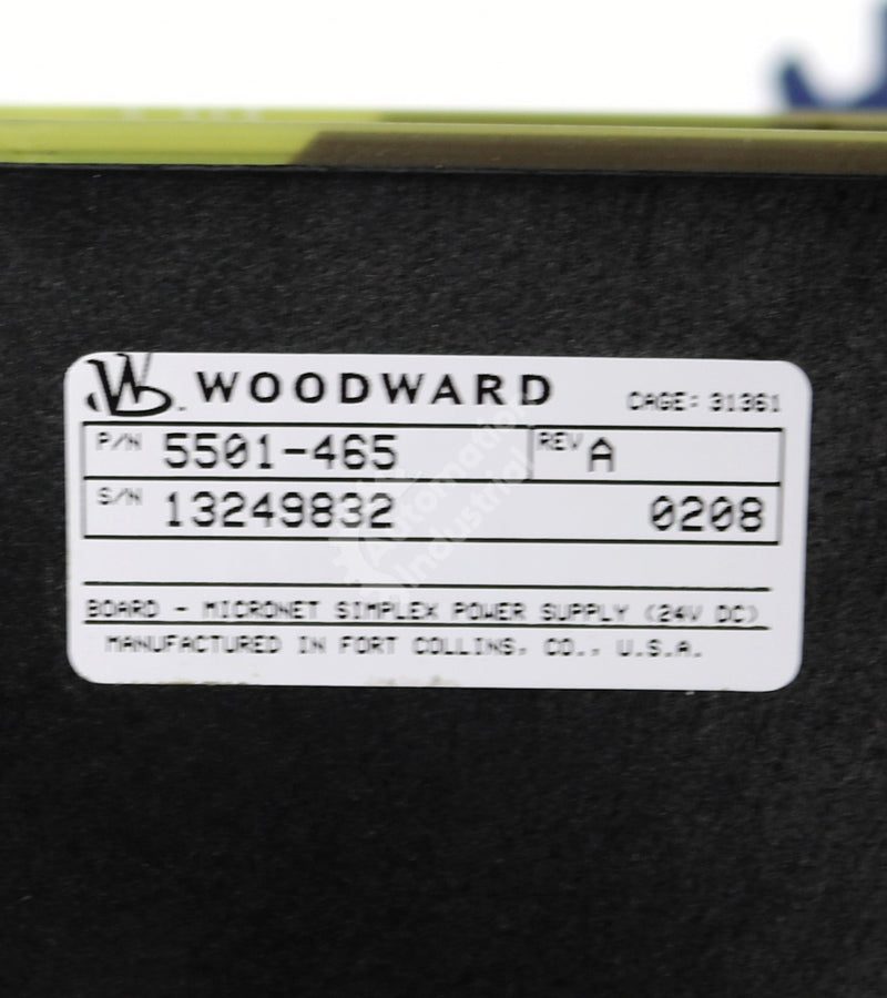 5501-465 by Woodward Simplex Power Supply Board MicroNet Digital Control