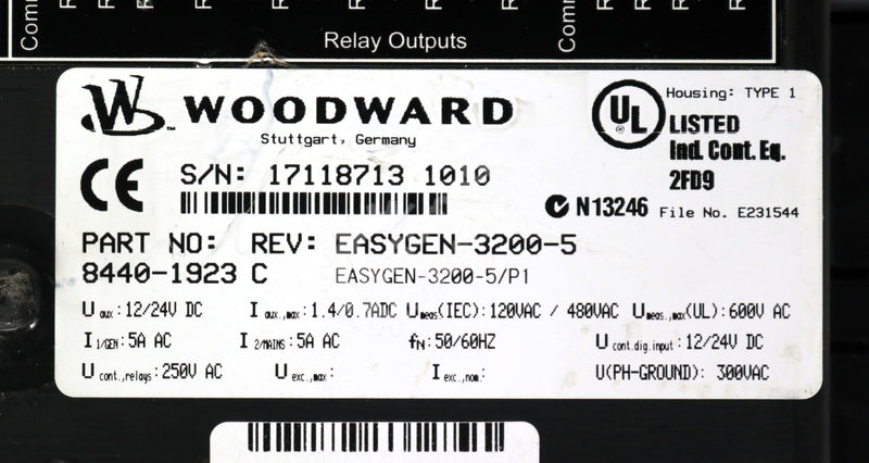 8440-1923 by Woodward EASYGEN-3200-5 Operator Interface EasyGen-3000 Series