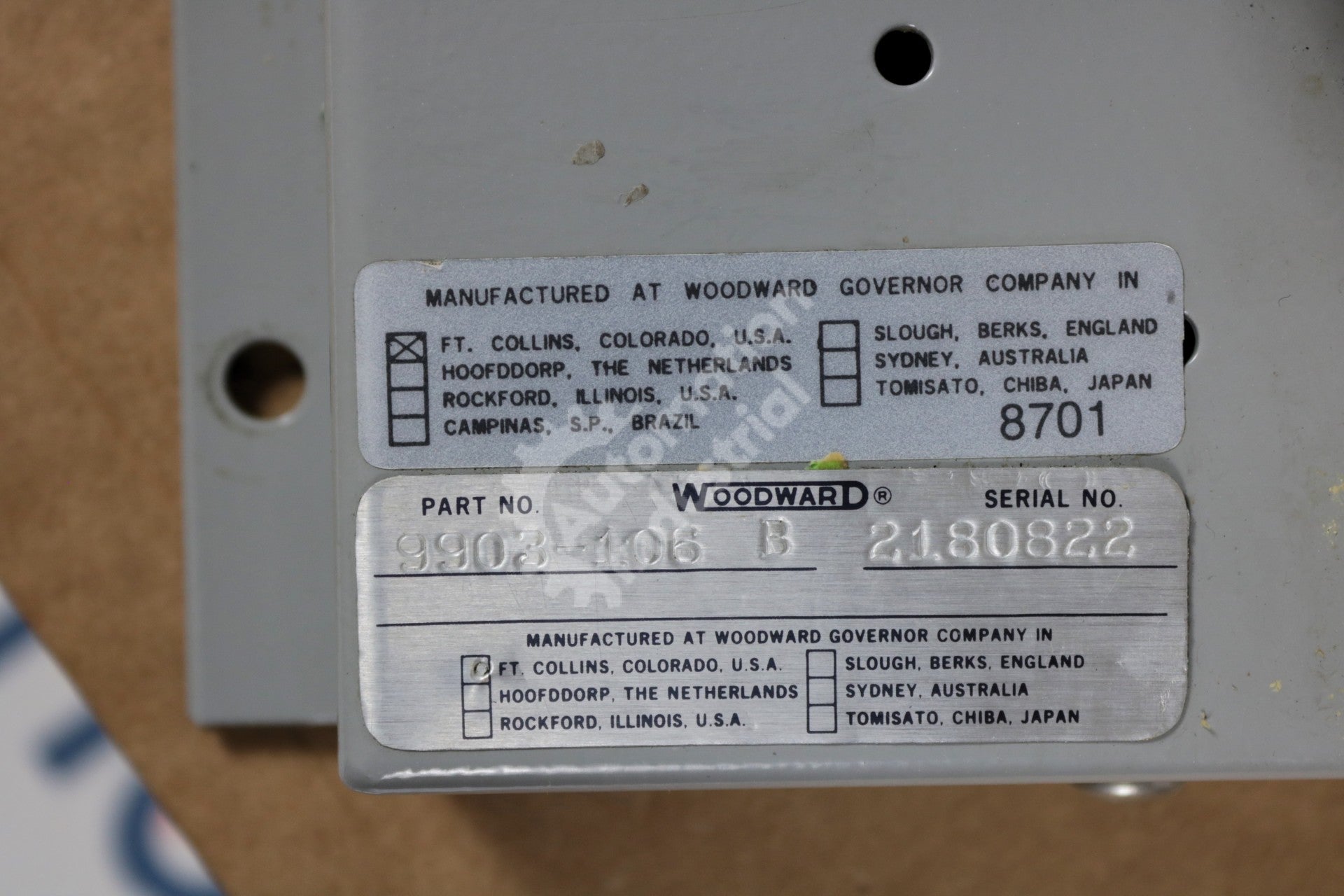 9903-106 by Woodward Motor Operated Potentiometer Model 2301A  Series