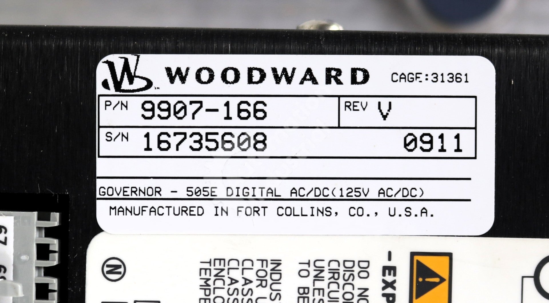 9907-166 by Woodward Configurable Turbine Digital Governor New Surplus No Box