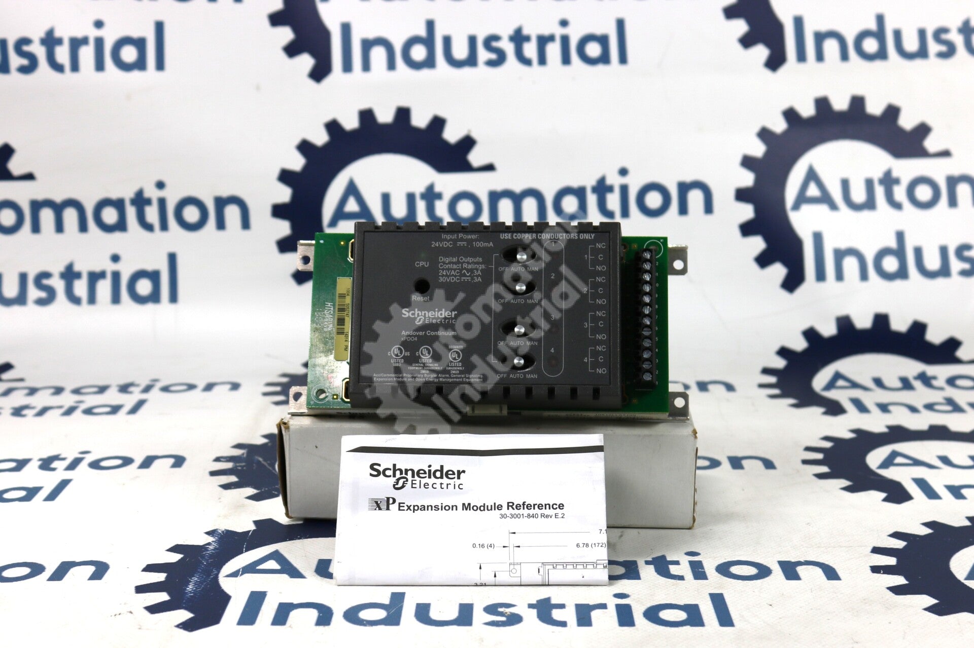 XPDO4 By Schneider Electric 4-Digtal Output Expansion Module w/ Overrides NSFP