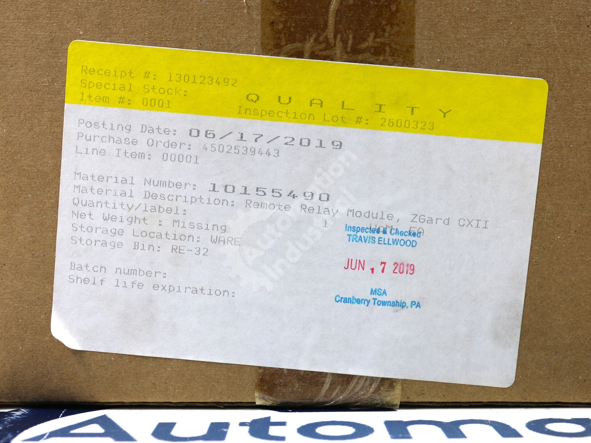 ZGARD RRM-XX-XX By MSA CX-II Remote Relay Module NSFP