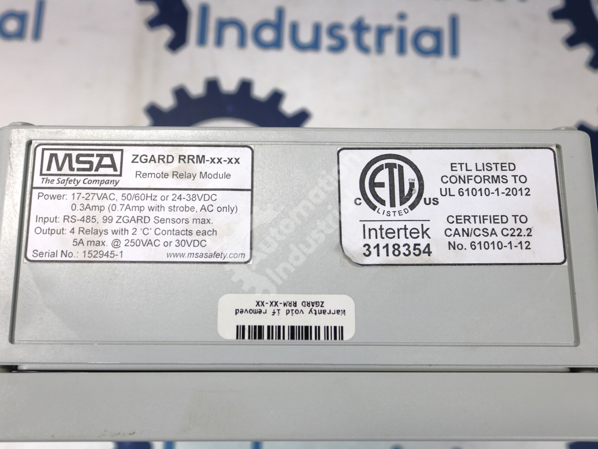 ZGARD RRM-XX-XX By MSA Remote Relay Module