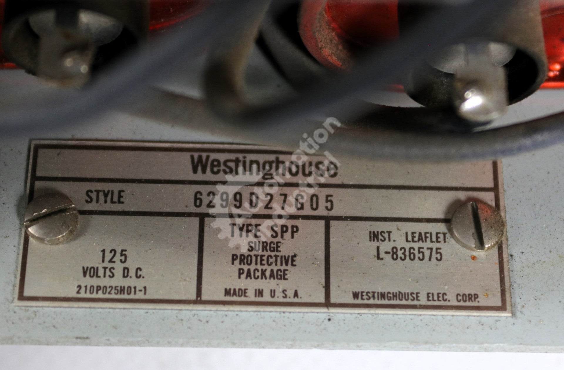 6299D27G05 by Westinghouse Surge Protective Package SPP Series