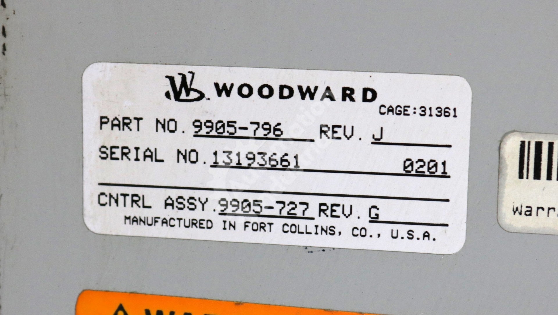 9905-796 by Woodward  Digital Load Sharing & Speed Controller DSLC Series