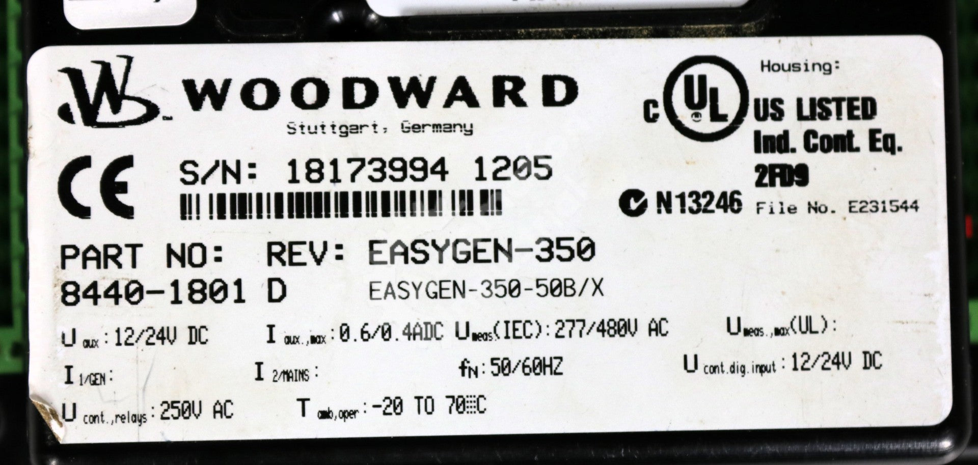 8440-1801 by Woodward EASYGEN-350X Engine Metering Generator EasyGen-300 Series