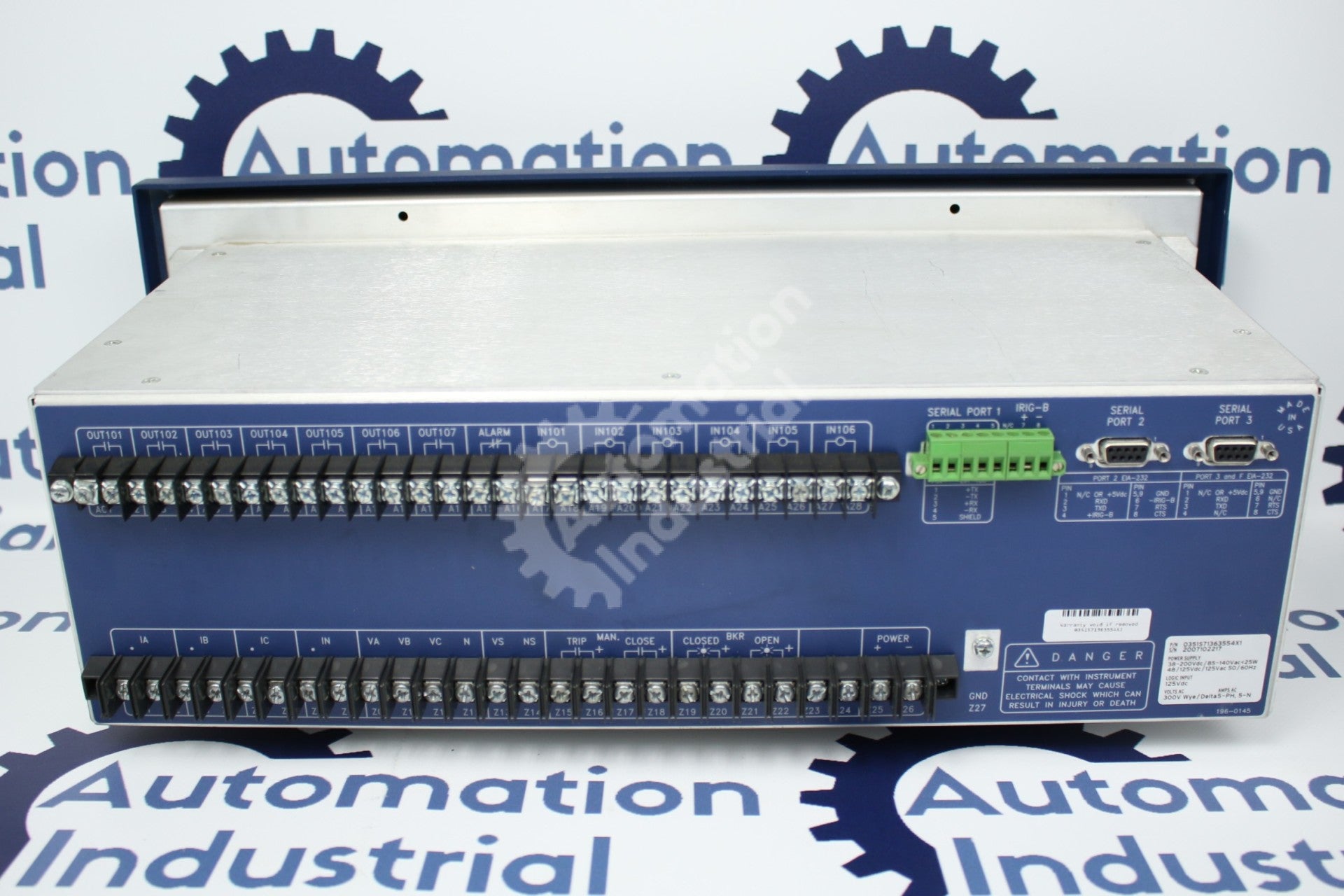 Schweitzer Engineering Laboratories 0351S71363554X1 SEL-351S Relay Meter Control Fault Locator