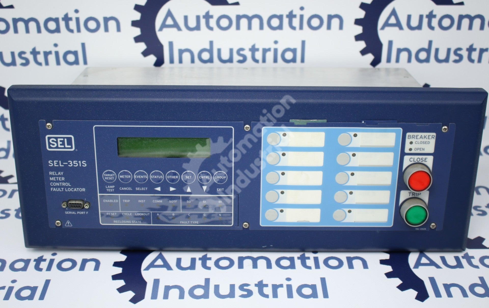 Schweitzer Engineering Laboratories 0351S71363554X1 SEL-351S Relay Meter Control Fault Locator