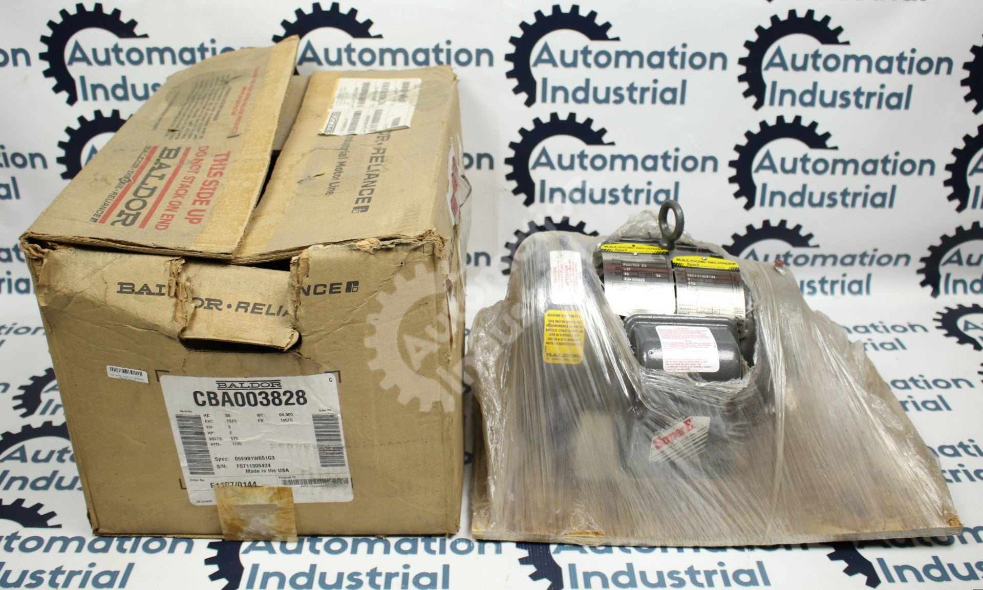 Baldor 05E981V651G3 2 HP Super-E Severe Duty Motor New Open Box