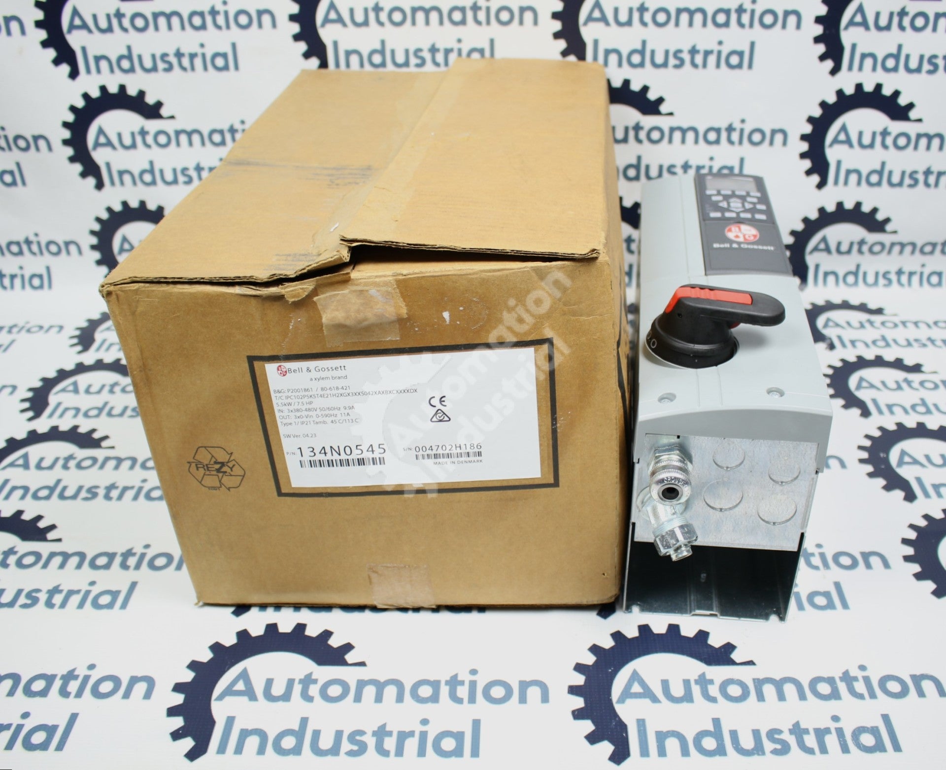 Bell & Gossett 134N0545 7.5 HP Drive New Surplus Factory Package