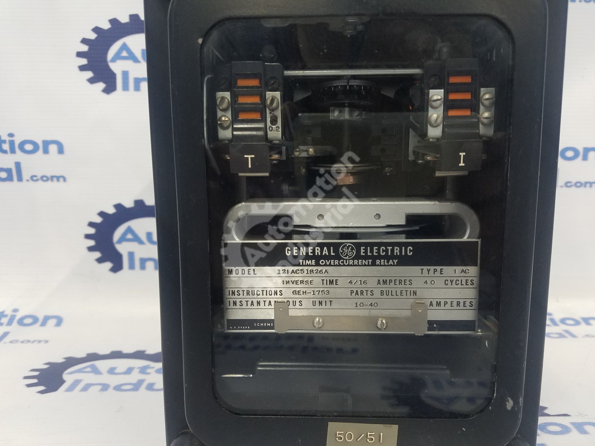 GE 12IAC51B26A Time Overcurrent Relay