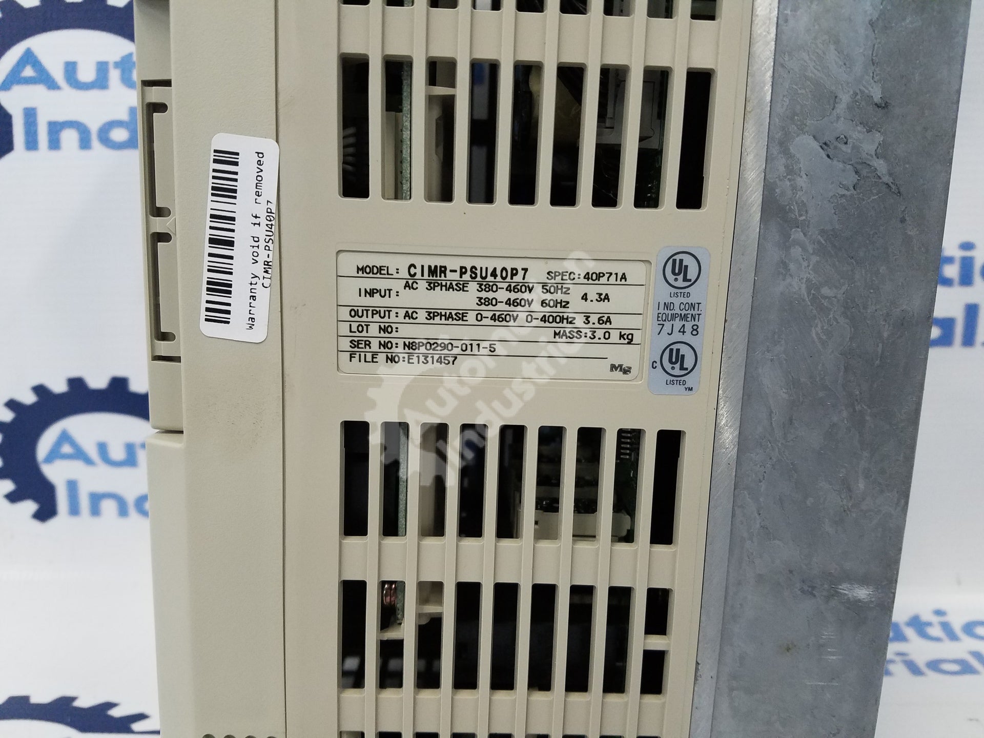 Yaskawa CIMR-PCU40P7 380-460v 50Hz 4.3A