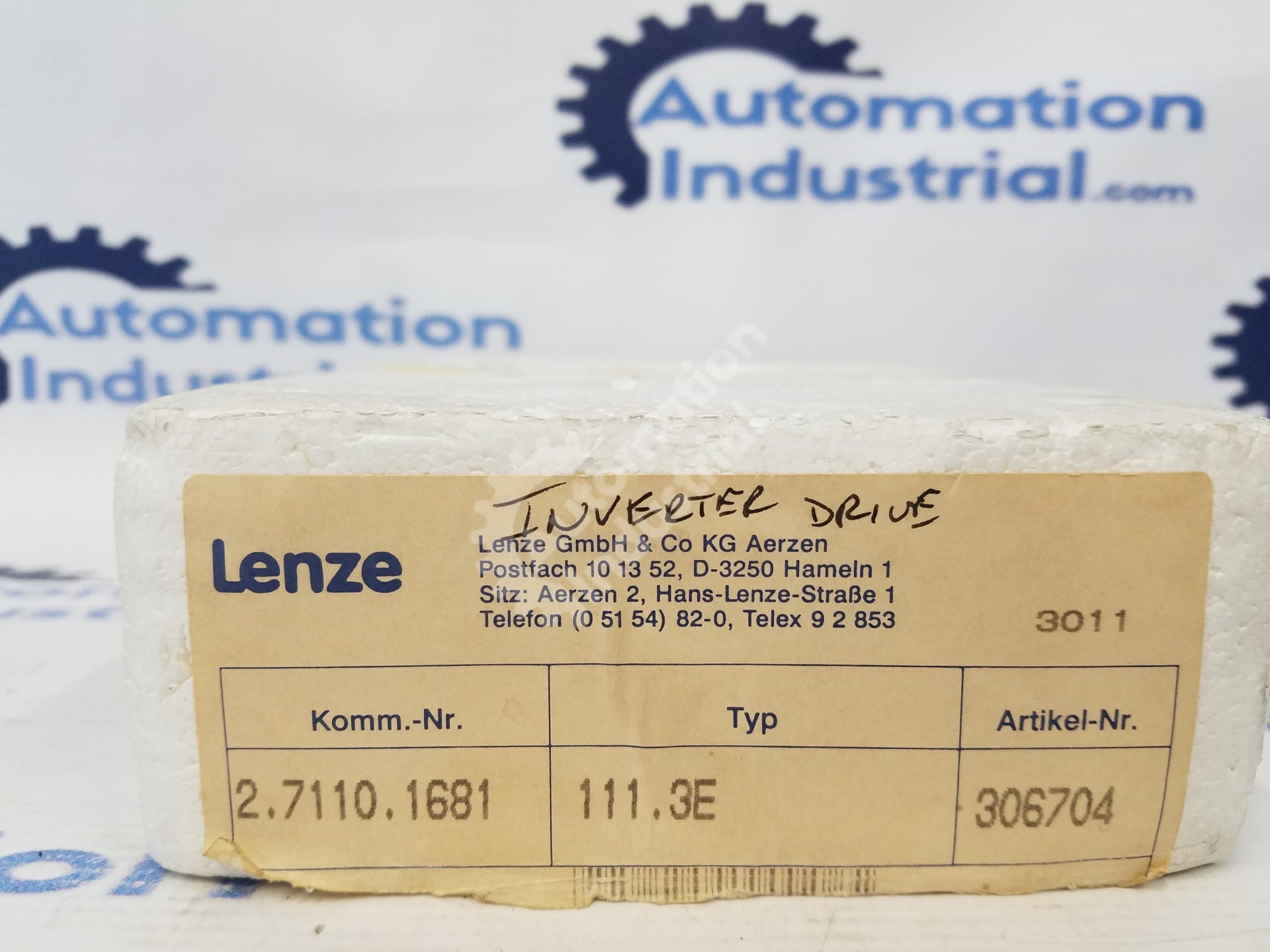 Lenze 2.7110.1681 111.3E Inverter Drive 306704