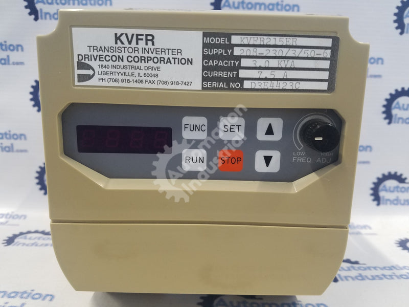 Drivecon Corp. KVFR215ER Transistor Inverter 7.5A