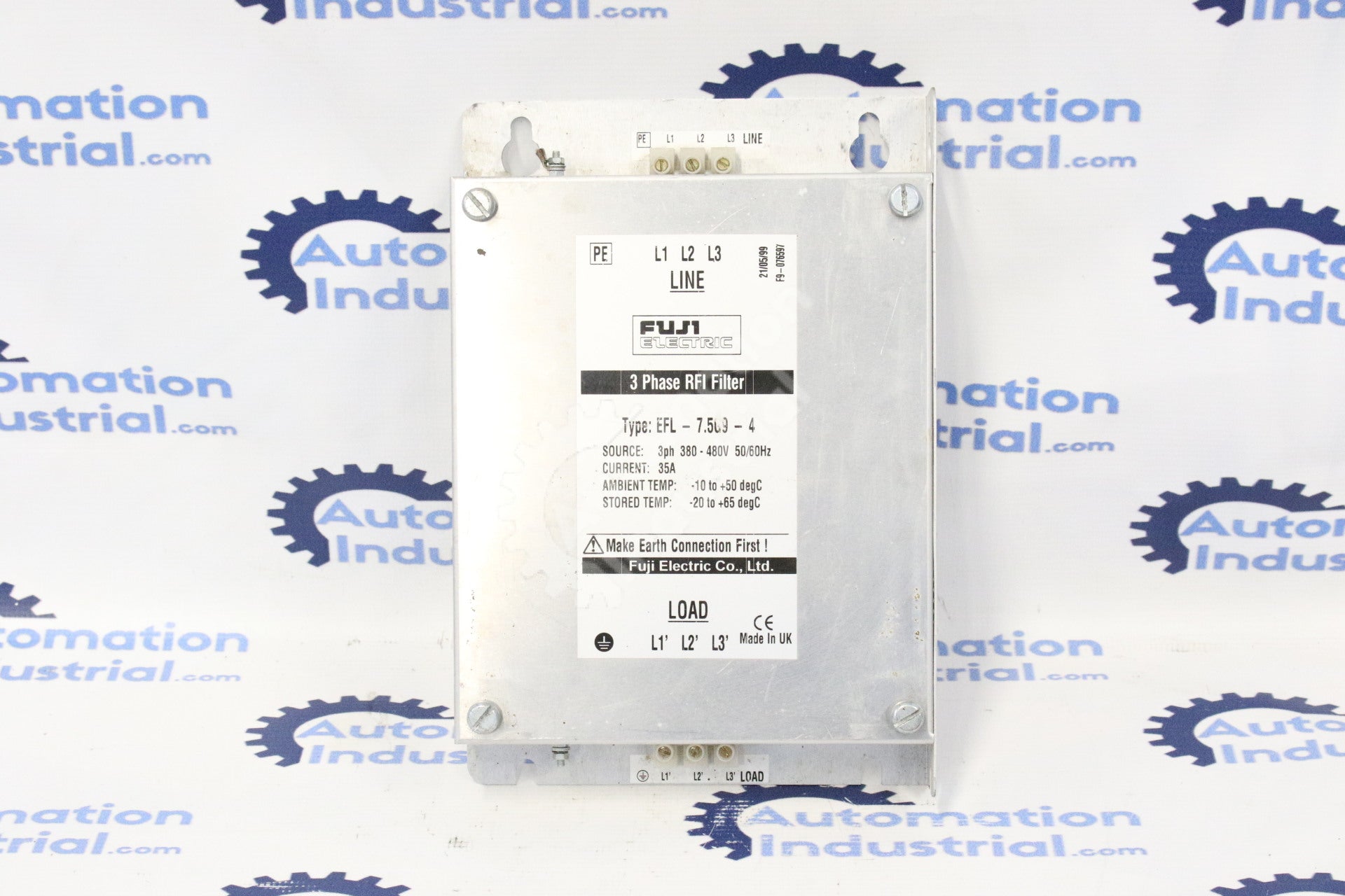Fuji Electric EFL-7.5G9-4 3 Phase RFI Filter