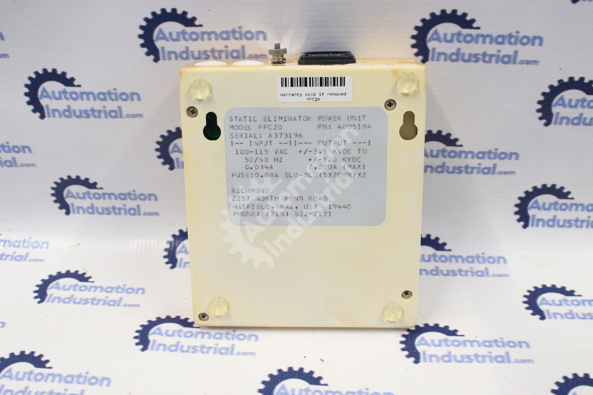 Richmond Tech. PFC20 PluseFlow Controller 100-115 vac 0.034A