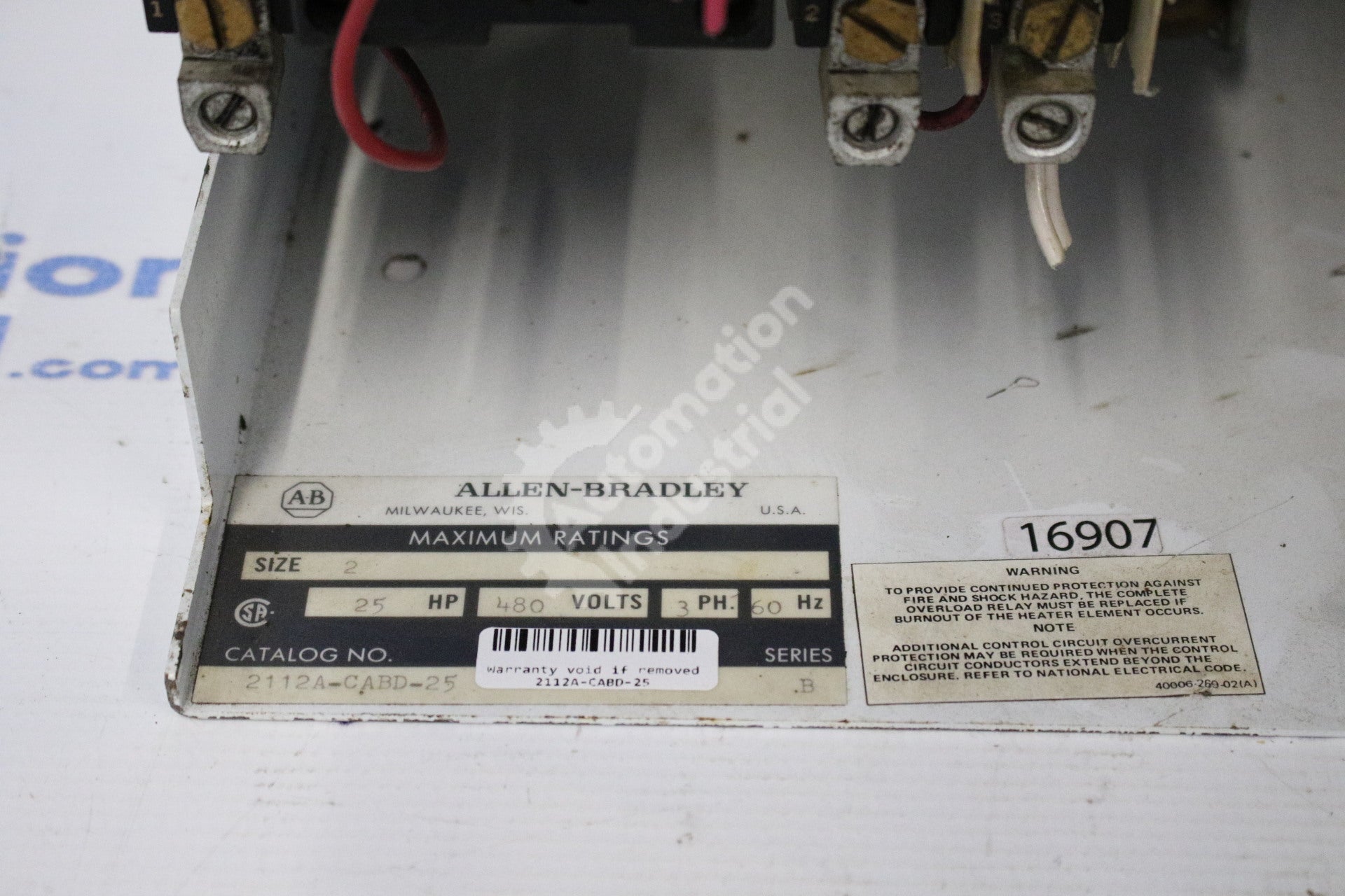 Allen-Bradley 2112A-CABD-25 Starter Fusible disconnect