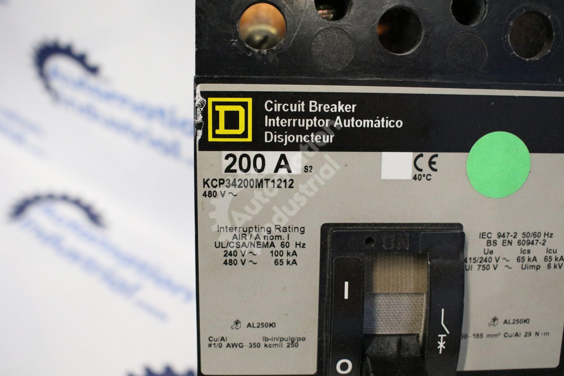 Square D KCP34200MT1212 200 AMP Circuit Breaker