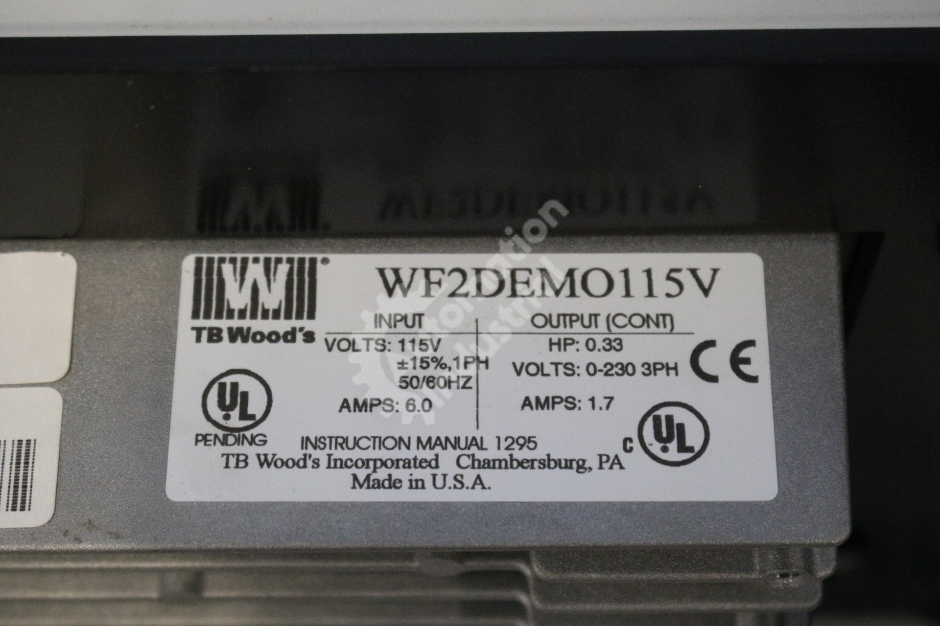 TB Woods WF2DEMO115V WF2 Sensorless Vector Drive