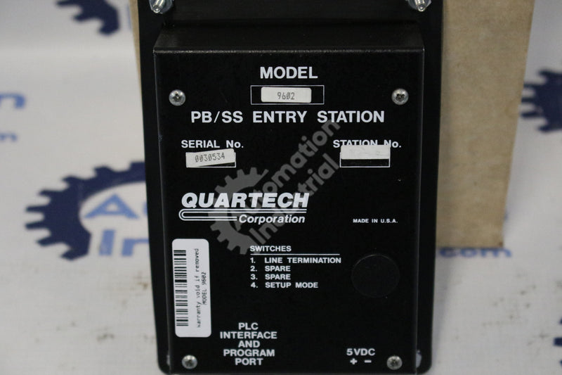 Quartech MODEL 9602 Entry Station Module