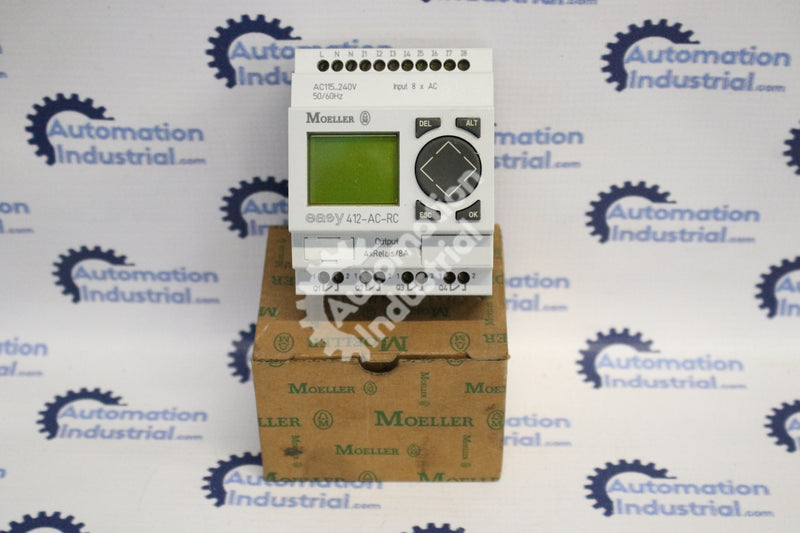 Moeller 412-AC-RC Easy Programmable Control Relay Module Rail Mount