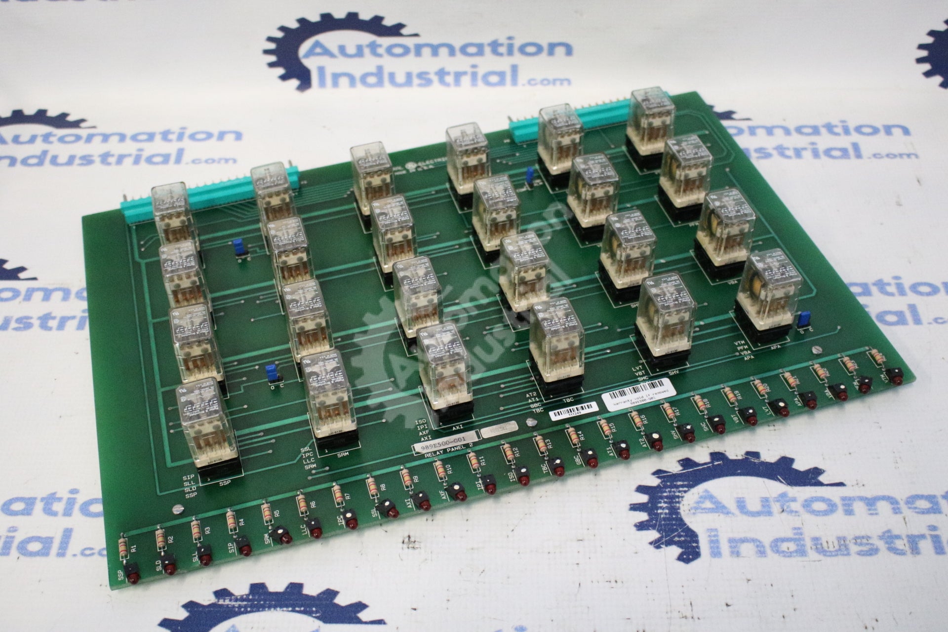 General Electric 989E500-G01 Relay Panel Board No. 2