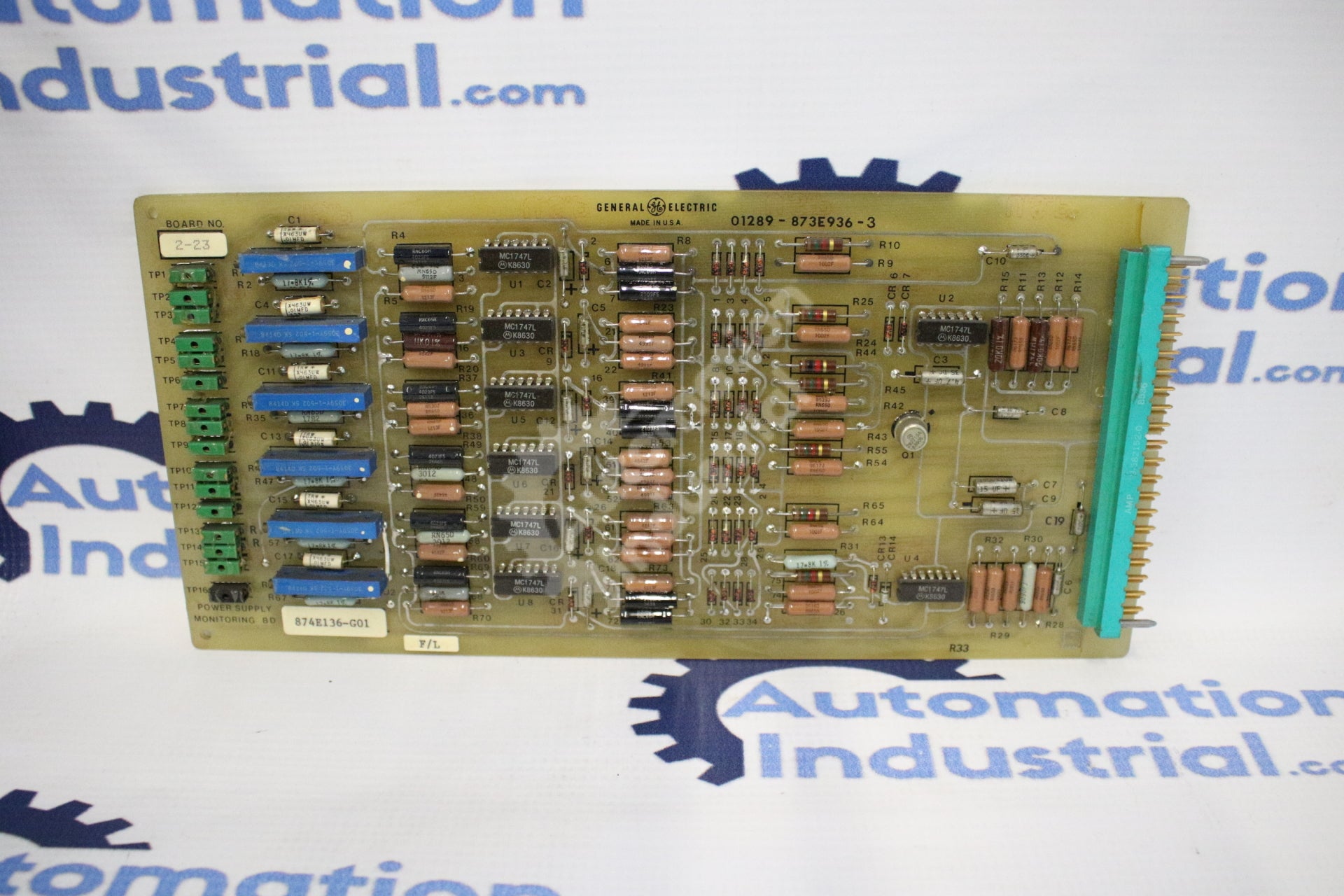 General Electric 874E136 874E136-G01 Power Supply Monitoring Board