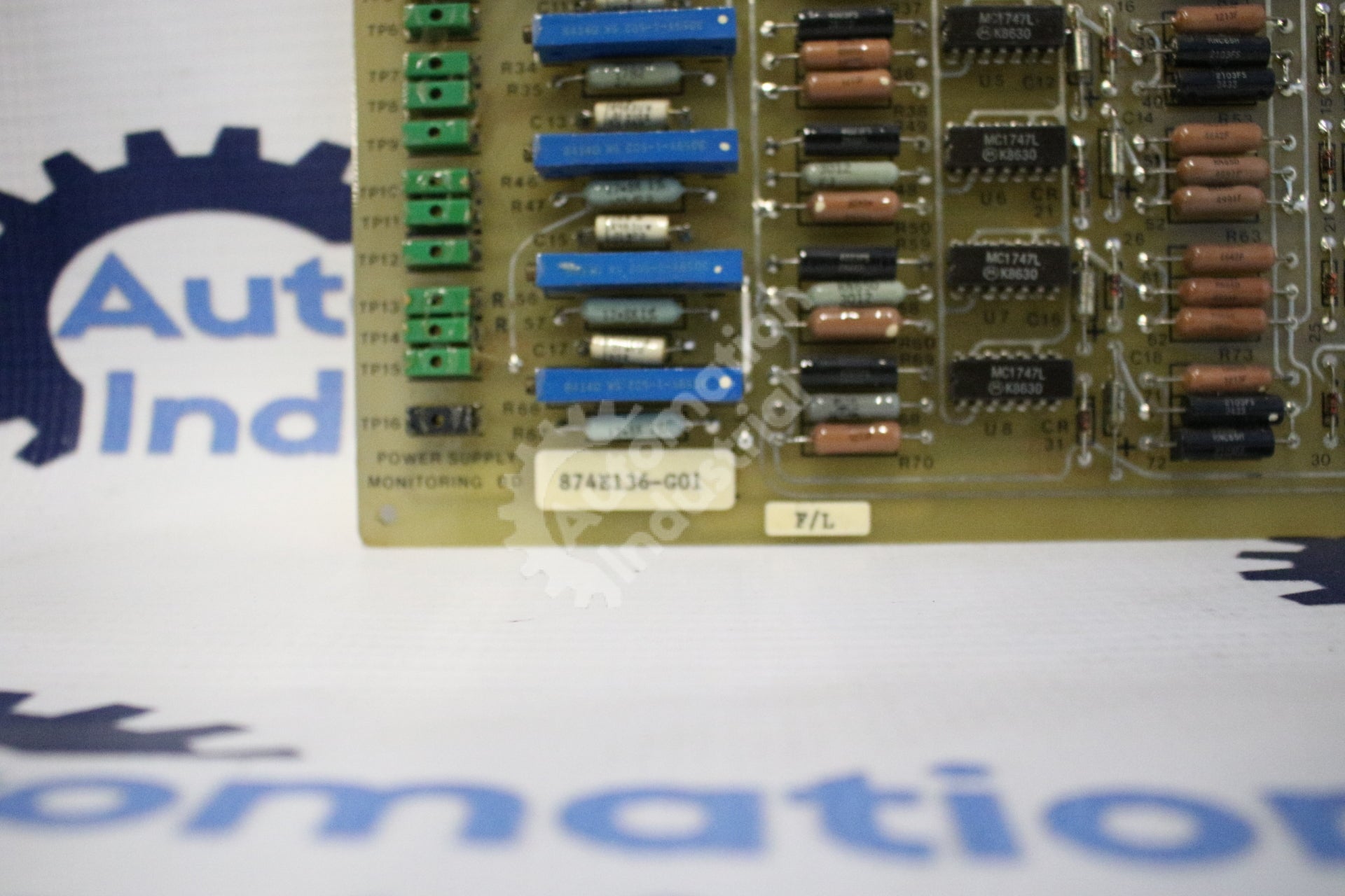 General Electric 874E136 874E136-G01 Power Supply Monitoring Board