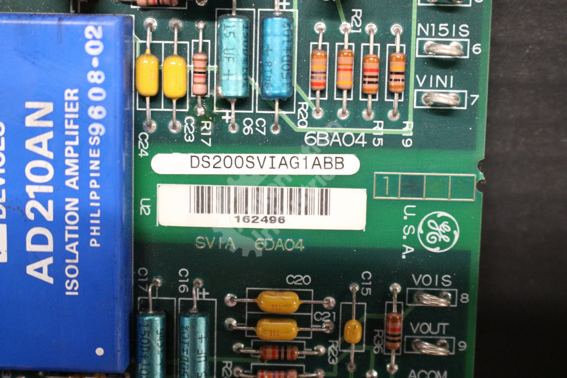 GE DS200SVIAG1A DS200SVIAG1ABB Shunt Isolator Board Mark V