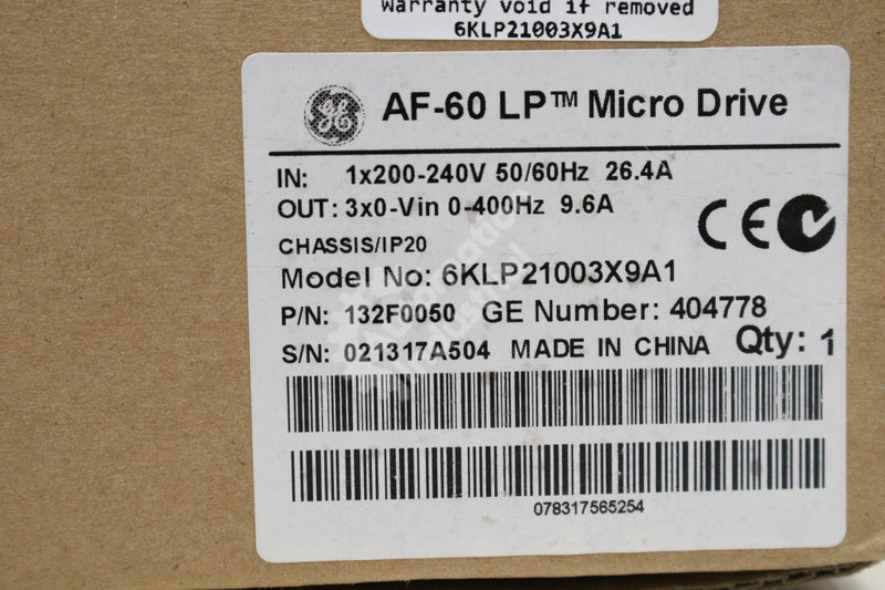 General Electric 6KLP21003X9A1 LP MICRO DRIVE NEW