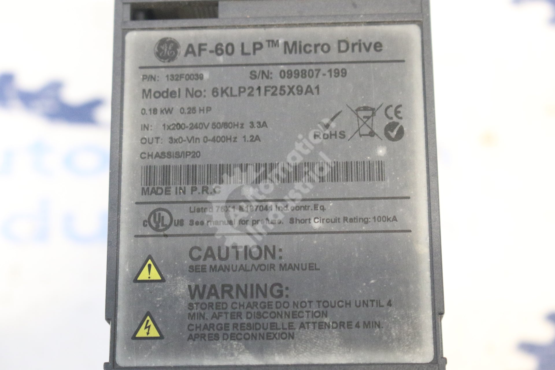 General Electric 6KLP21F25X9A1 LP MICRO DRIVE