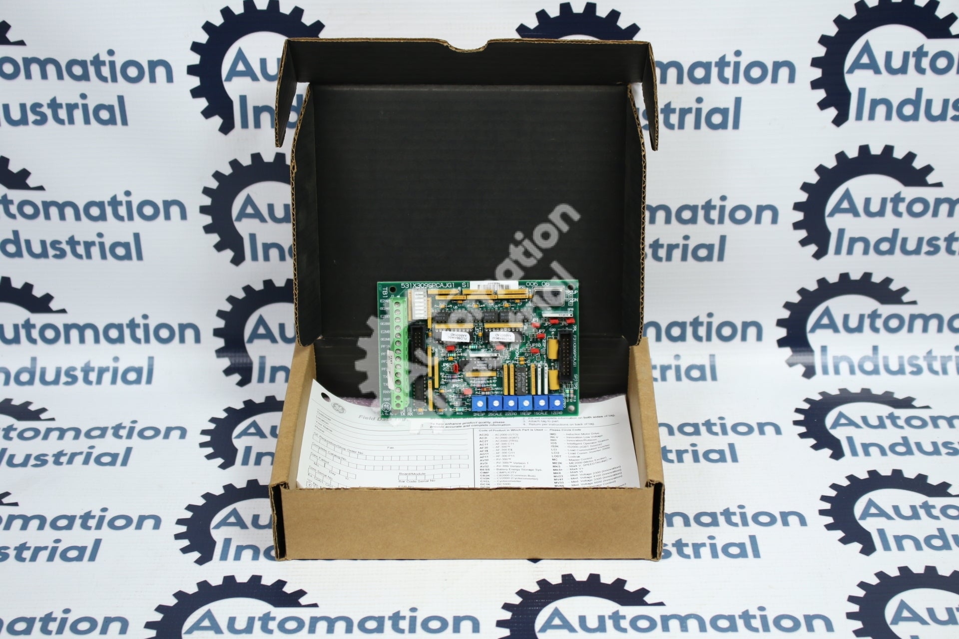 GE General Electric 531X309SPCAJG1 F31X309SPCAJG1 Single Process Board NEW