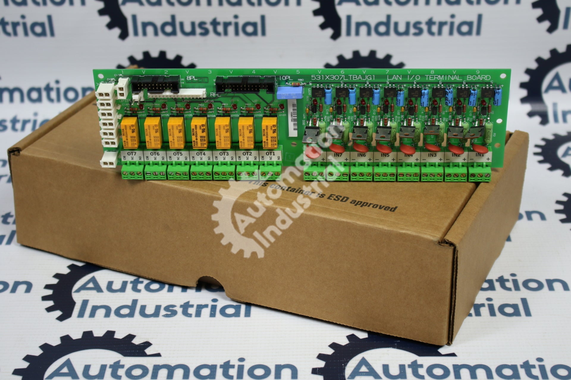 GE General Electric 531X307LTNAJG1 F31X307LTBA LAN I/O Terminal Board