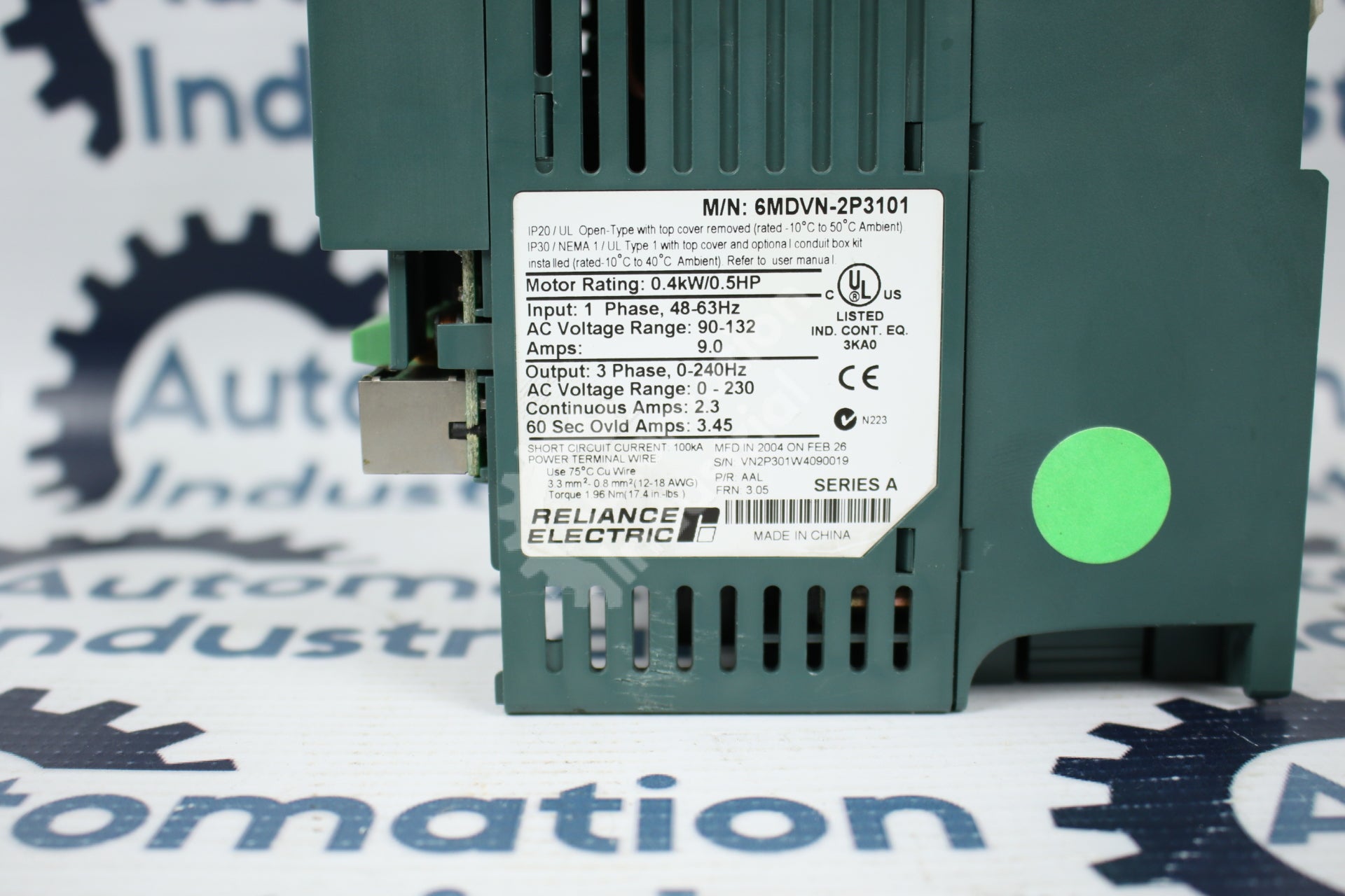 Reliance Electric 6MDVN-2P3101 AC Drive