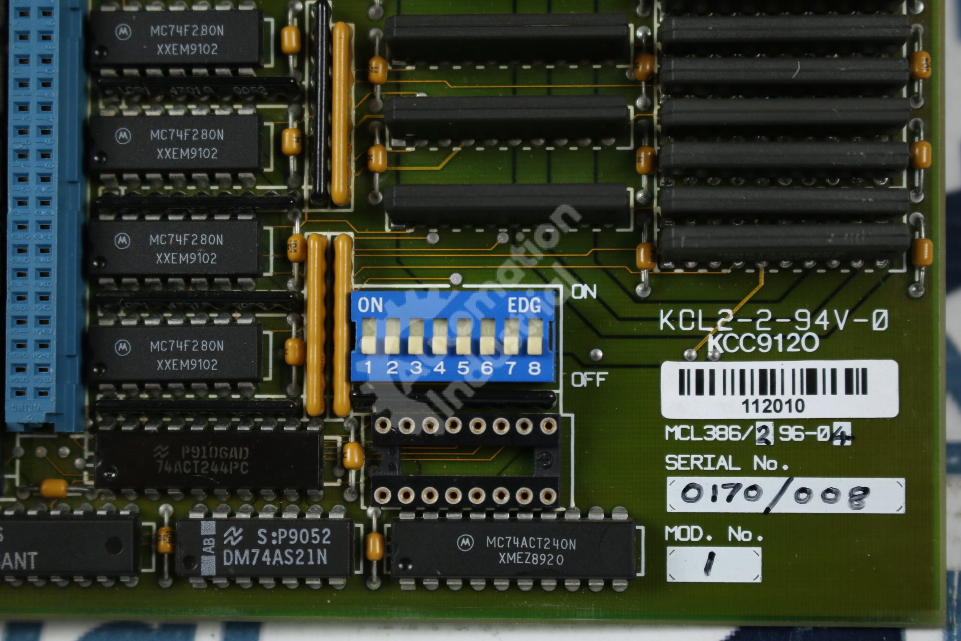 CEGELEC KCL2-2-94V-0 KCC9120 Printed Circuit Board