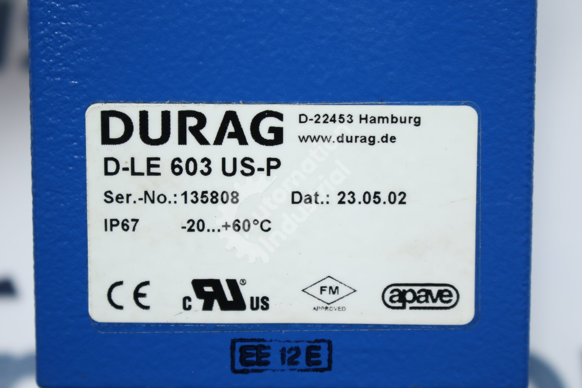 Durag D-LE 603 Durag D-LE 603 US-P Flame Sensor Monitor OPEN BOX