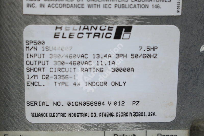 Reliance Electric 1SU44007 7HP SP 500 460VAC Drive