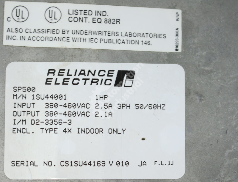 Reliance Electric 1SU44001 SP500 0.25-1.0 HP 3Phase AC Drive