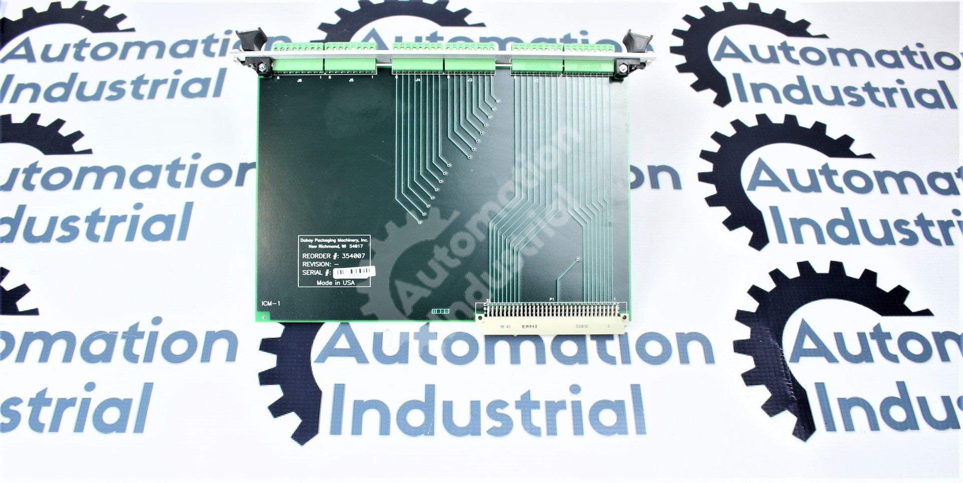 Doboy Packaging Machinery Inc 354007 Screw Terminal Interface Board