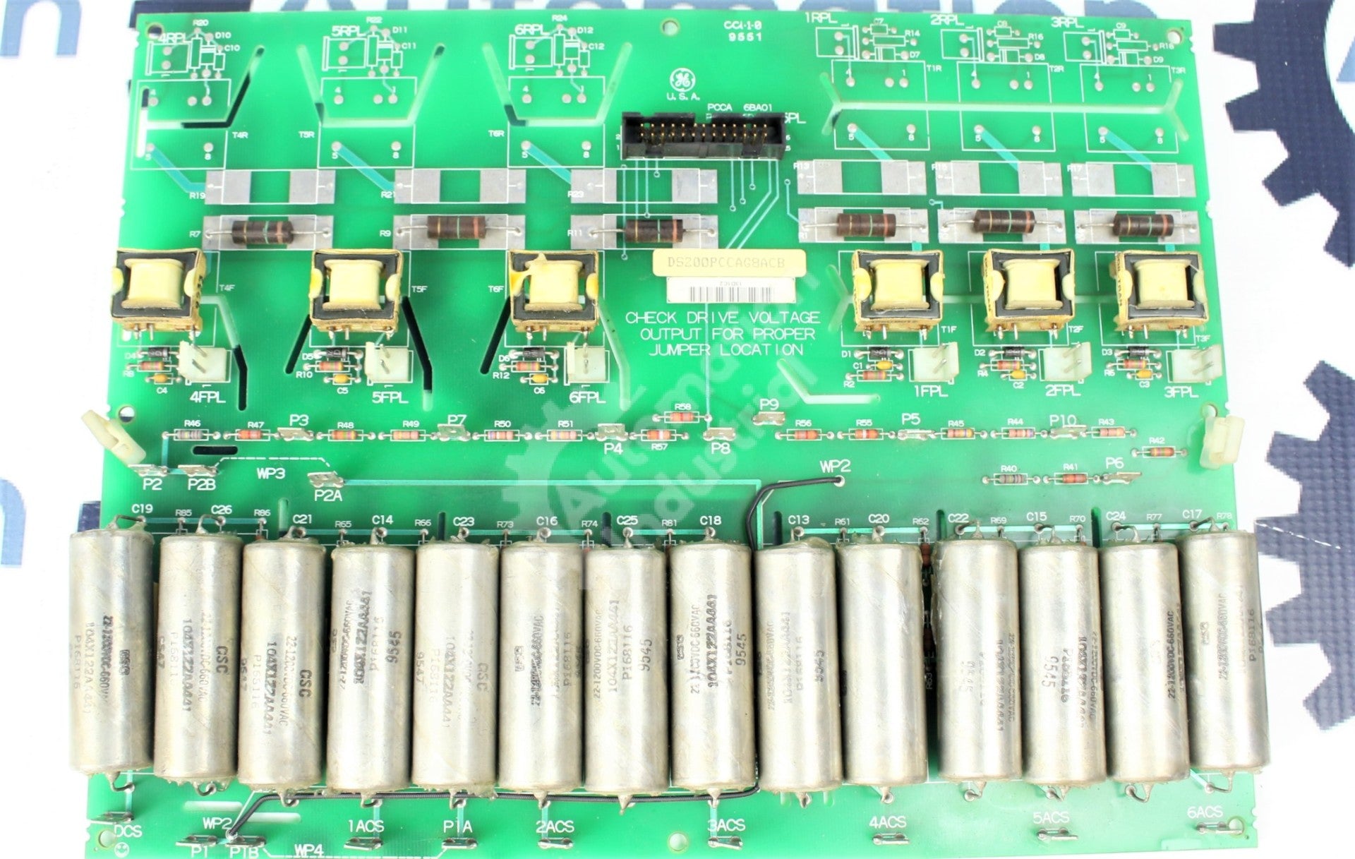 GE General Electric DS200PCCAG8A DS200PCCAG8ACB DC Power Inductor Connect Board