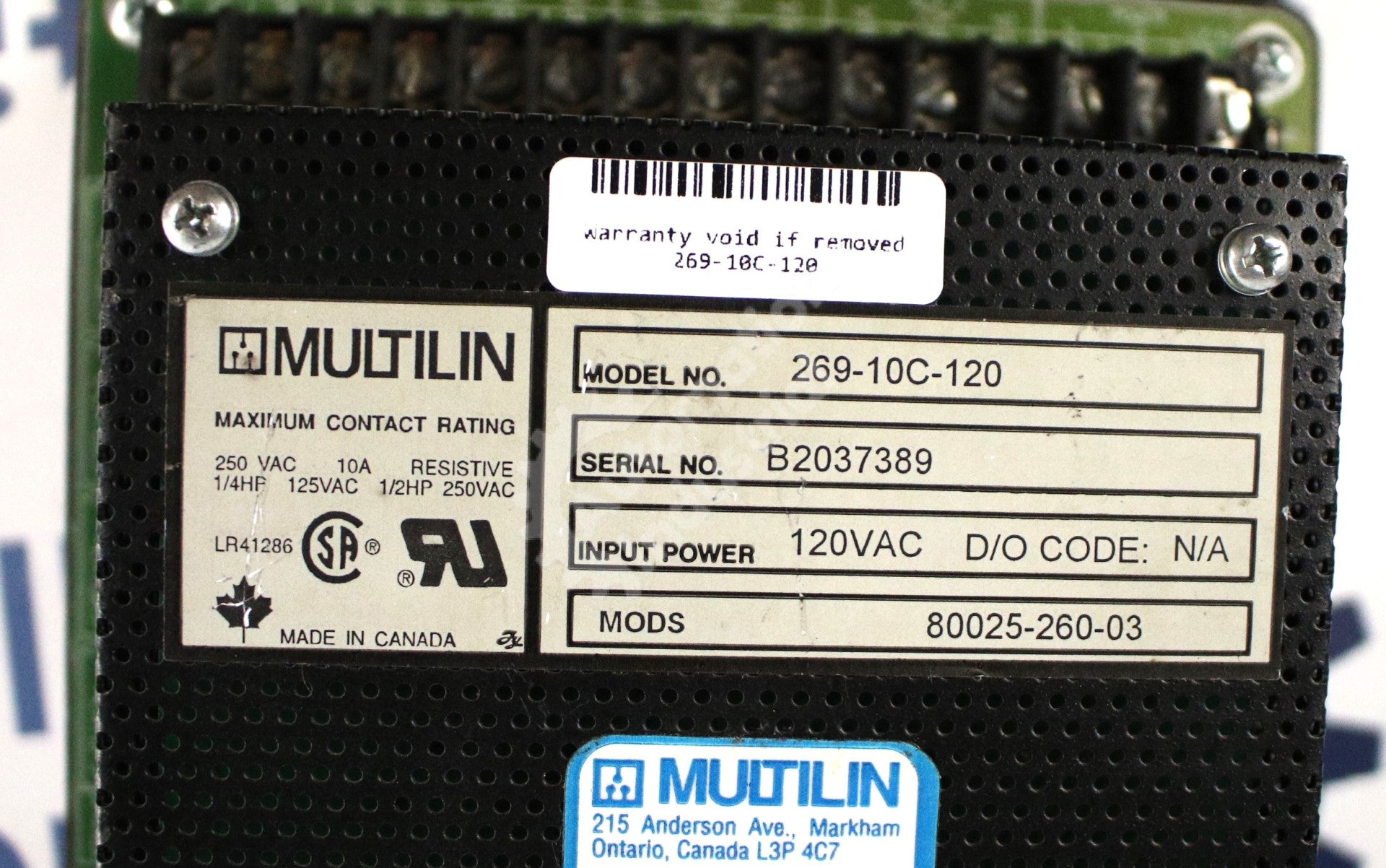 269-10C-120 by GE Fuji Multilin 269 Motor Management Relay