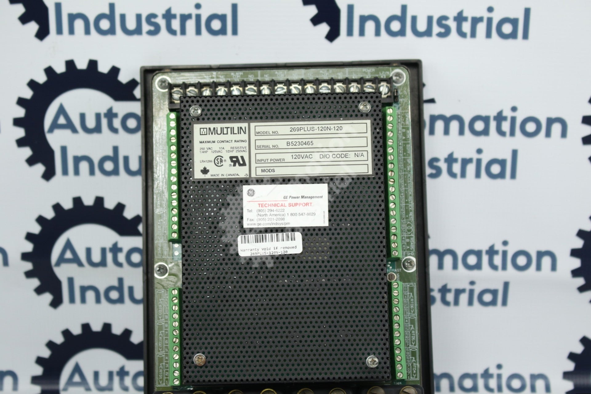 Ge Multilin 269PLUS-120N-120 Motor Management Relay